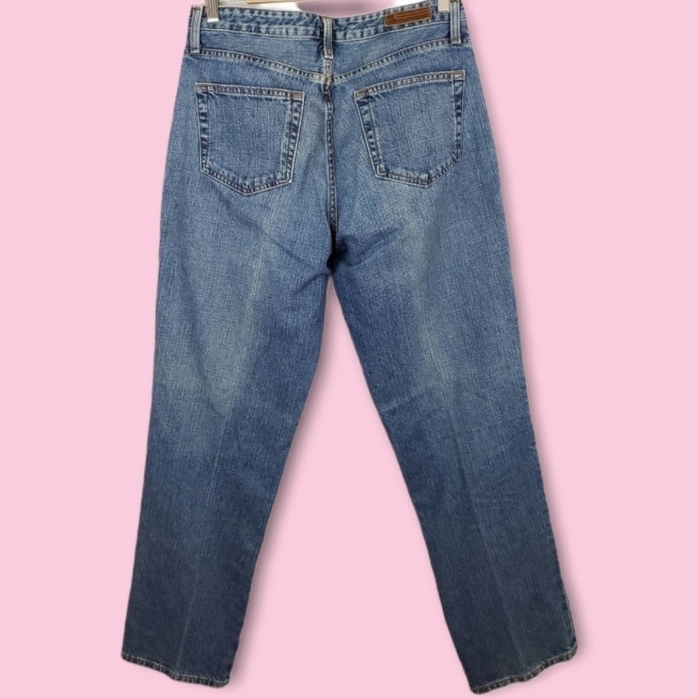Vintage Polo Ralph Lauren High Rise Medium Wash Straight Leg Dad Jeans Size 10 - Picture 2 of 5